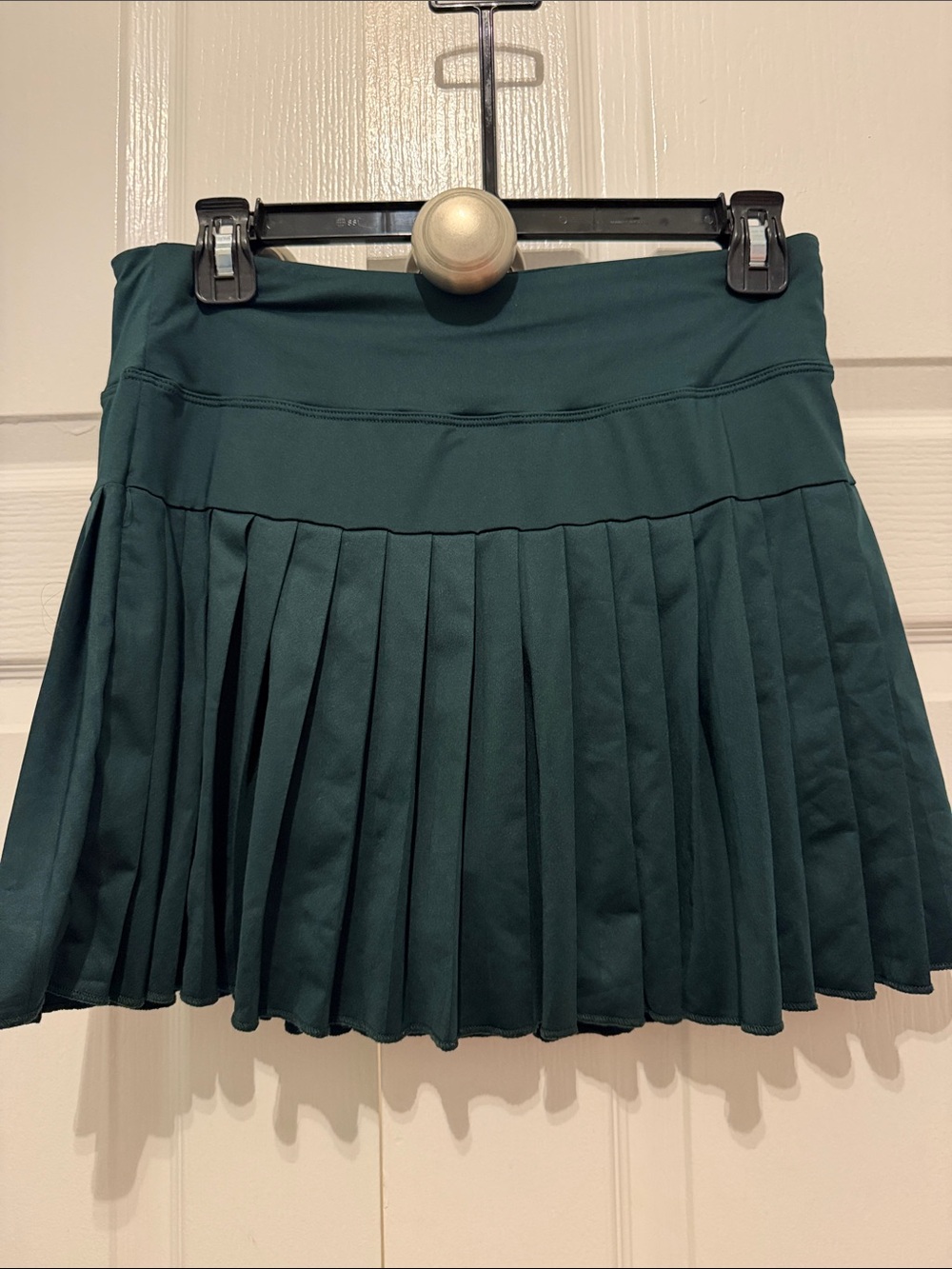 Pleated Athletic Skort Hunter Green, Large